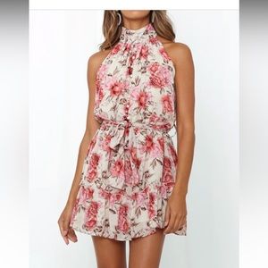 Fill An Empty Heart Dress Beige from Hello Molly - Size S.